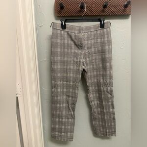 Amanda & Chelsea Gray Plaid Trousers